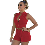 SUMMER HIGH WAIST SLEEVELESS JUMPSUIT