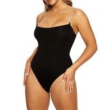 SUMMER   NEW DIAMOND CHAIN SUSPENDERS TIGHT BACKLESS BODYSUIT