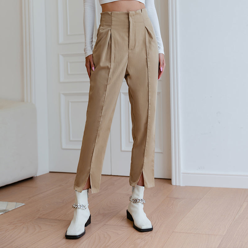 HIGH WASIT ANKLE-LENGHT  PANTS