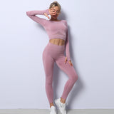 SEAMLESS KNITTED YOGA SUIT