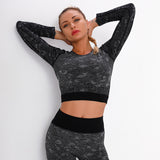 SPORTS TIGHT SEAMLESS YOGA SET