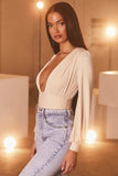 LONG SLEEVE DEEP V BODYSUIT