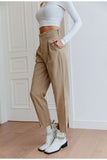 HIGH WASIT ANKLE-LENGHT  PANTS