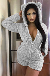 WINTER THICKENED HOODED JUMPSUIT