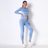 RUNNING BREATHABLE KNITTED SEAMLESS YOGA SUIT