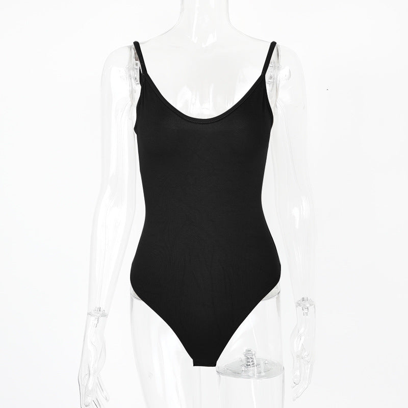 T-SHAPED SUMMER  BACKLESS V-NECK STRAP BODYSUIT