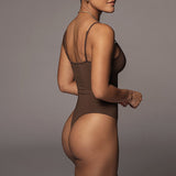 T-SHAPED SUMMER  BACKLESS V-NECK STRAP BODYSUIT