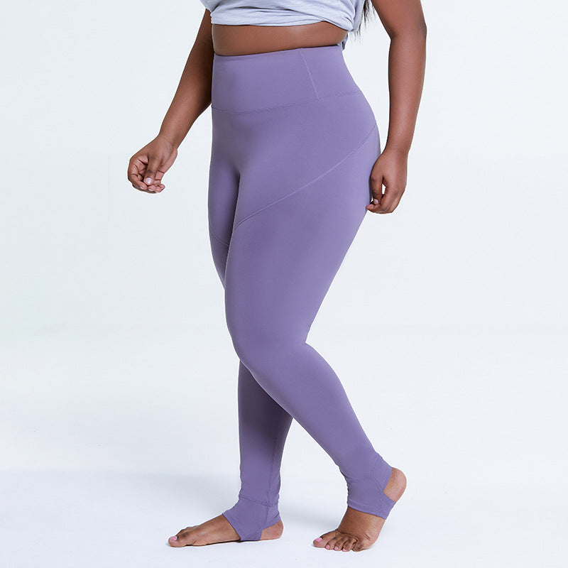 PLUS SIZE YOGA SKIN-FRIENDLY SPORTS PANTS