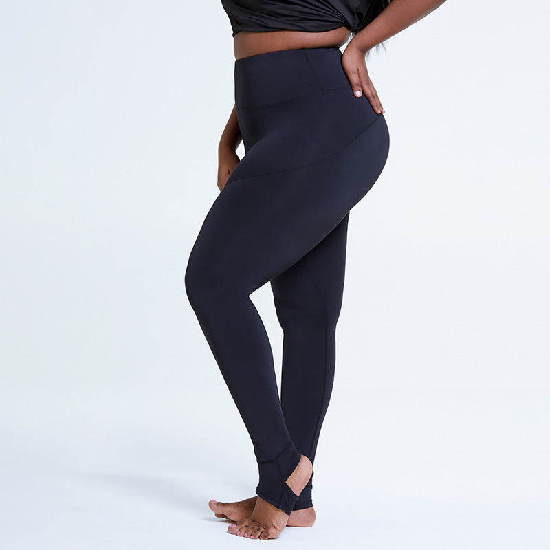 PLUS SIZE YOGA SKIN-FRIENDLY SPORTS PANTS