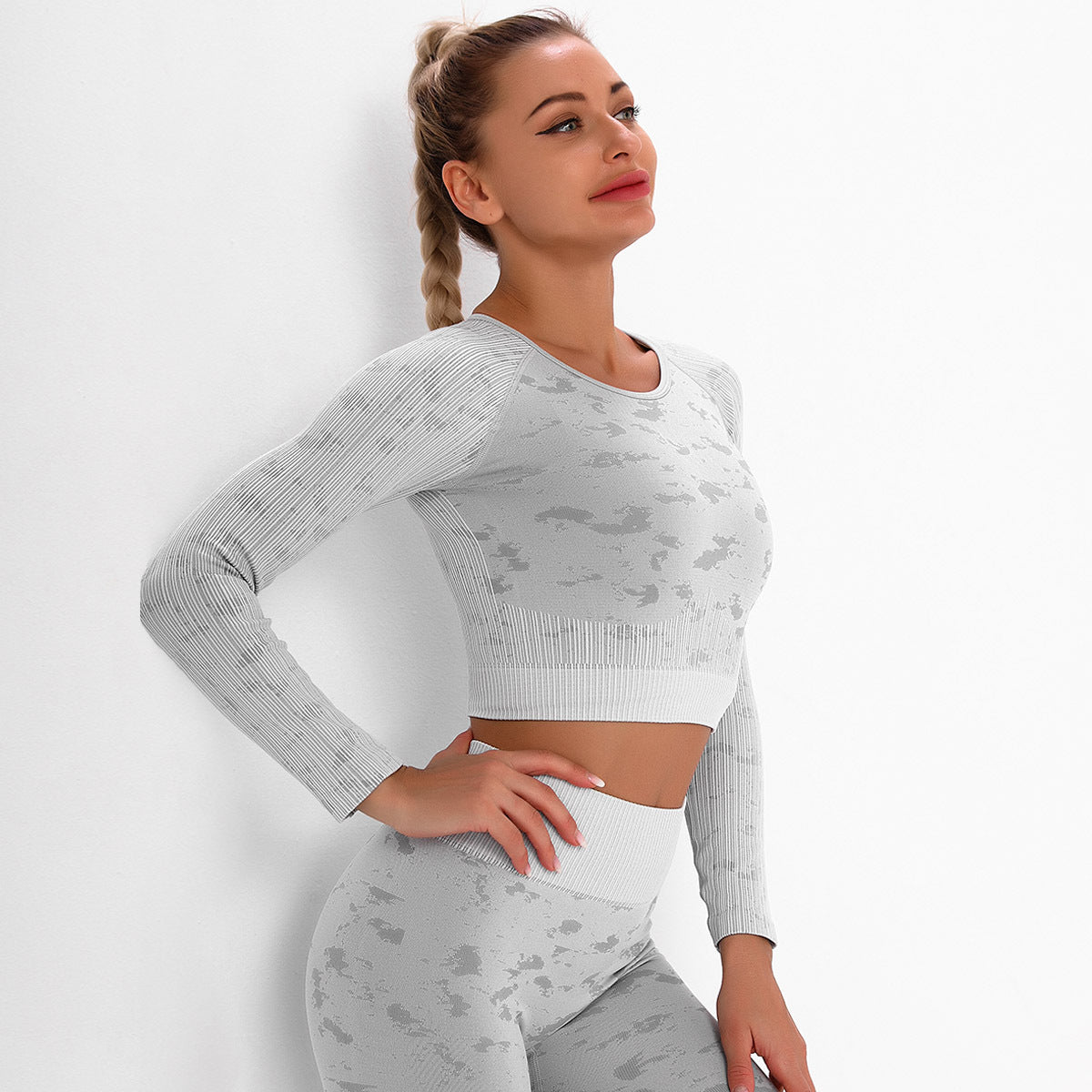 SPORTS TIGHT SEAMLESS YOGA SET