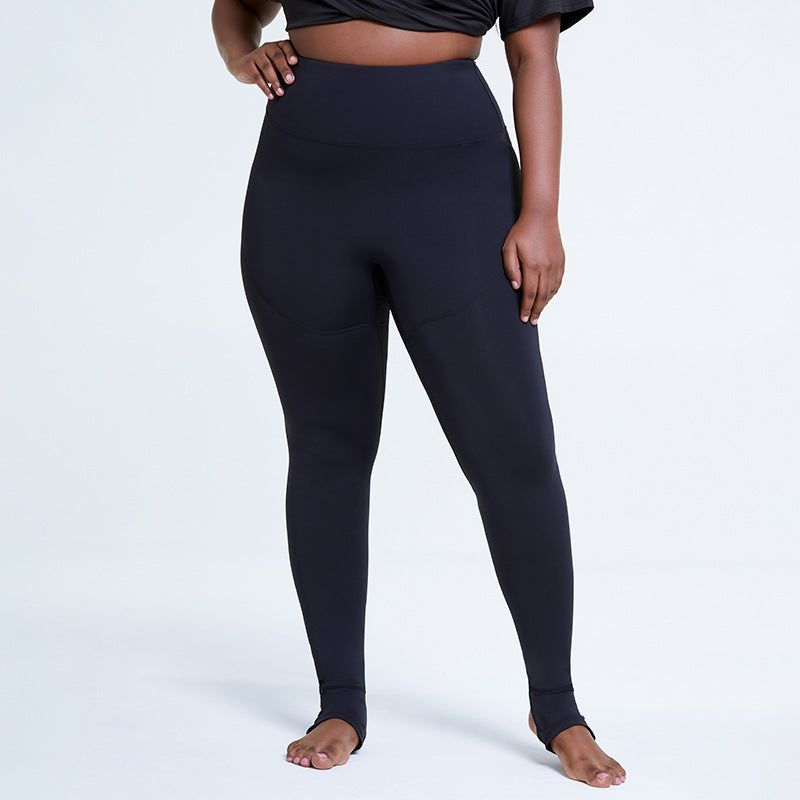 PLUS SIZE YOGA SKIN-FRIENDLY SPORTS PANTS