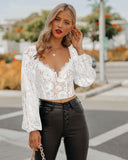 V-NECK SEXY LACE BOTTOM TOP