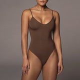 T-SHAPED SUMMER  BACKLESS V-NECK STRAP BODYSUIT
