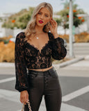 V-NECK SEXY LACE BOTTOM TOP